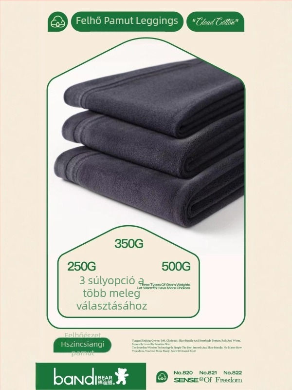 Őszi–téli magas derekú pamut nadrág meleg fleece-szel, csíkos, Barbie-stílusú, alkalmas jóga és kültéri viseletre
