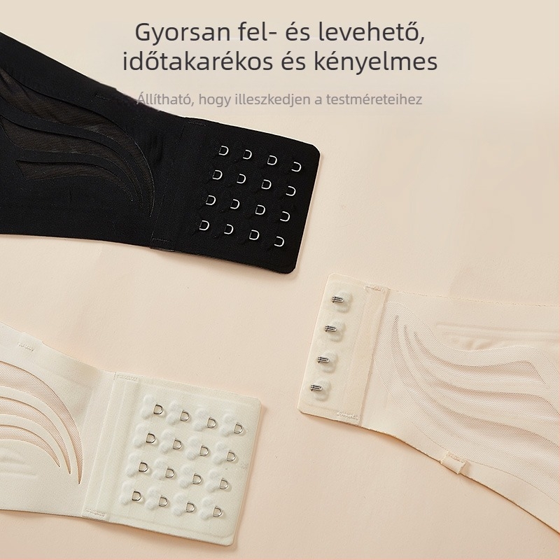 Nagy méretű pántnélküli melltartó, nyári vékony modell, csúszásmentes, formázó hatás, wrap-top