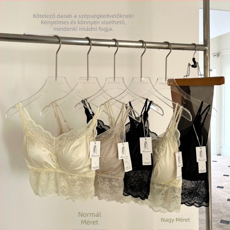 Csipkés bralette párnázott, állítható vékony vállpántokkal, sokoldalú felső vagy alaprétegként, formázó hatású