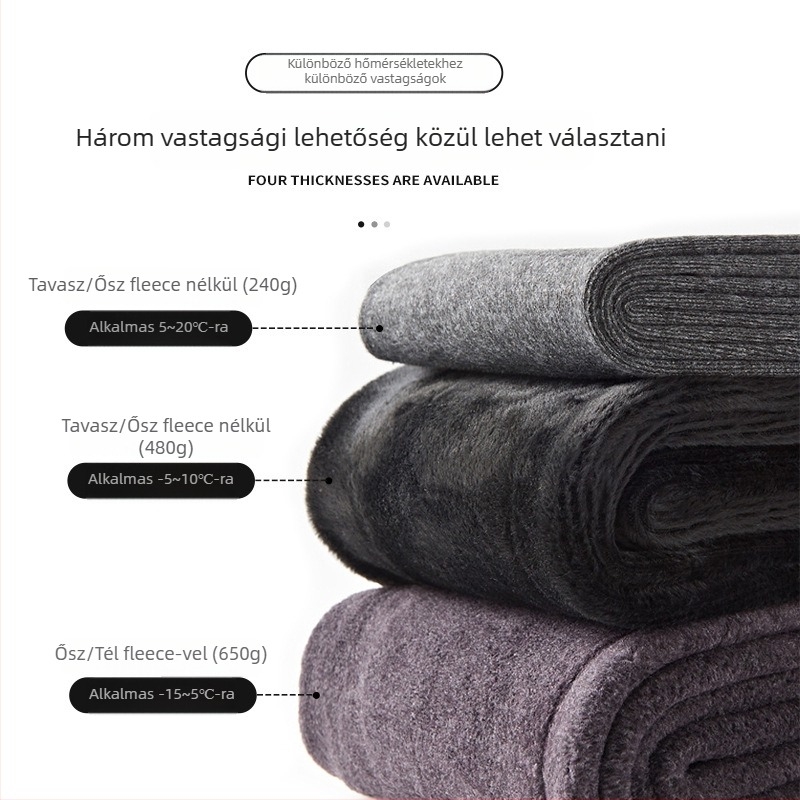 Plusz méretű pamut leggings, magas derékú, fleece belsővel, tavasz–ősz használatra, téli meleg