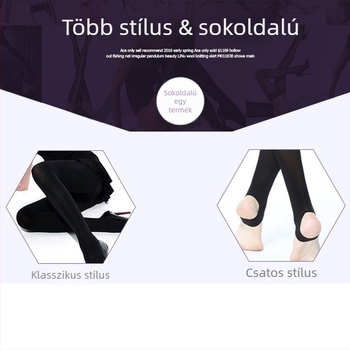 Női bársony harisnya - vékony, Nylon 80-90%, egyszínű, szexi stílus