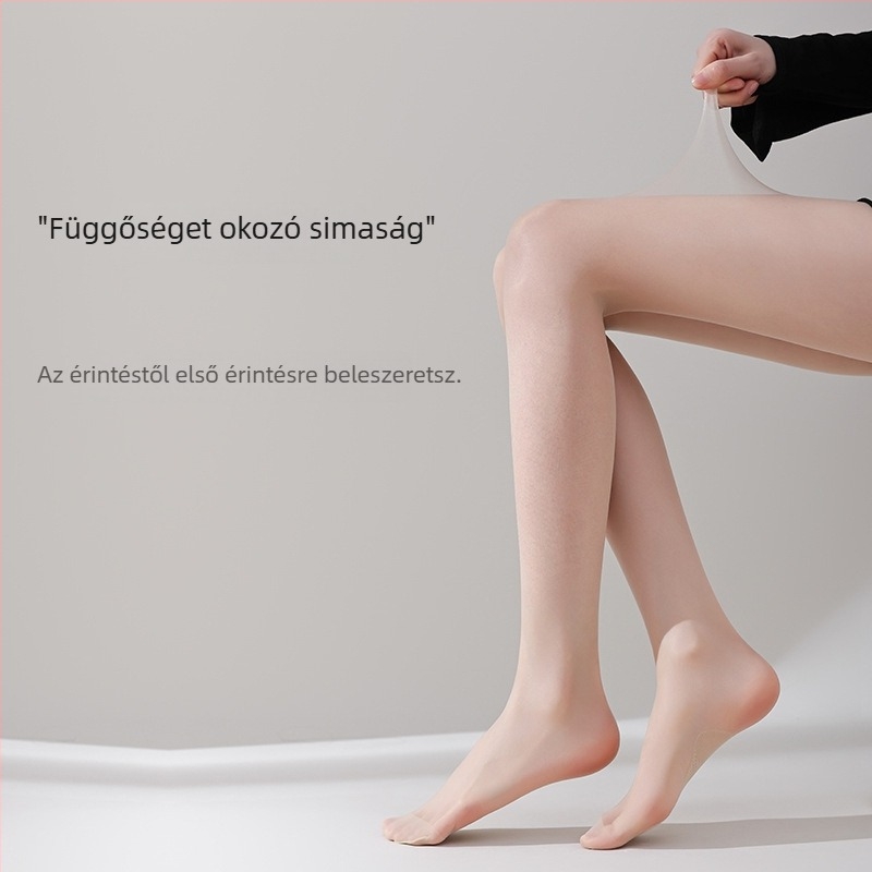Fekete 0D ultra vékony harisnyanadrág átlátszó lábujjakkal, varrás nélküli, szexi nyárra