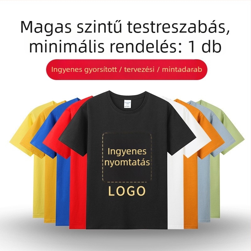 3D nyomtatott mintaing, lélegző poliészter anyag, rövid ujjú, lazább szabás