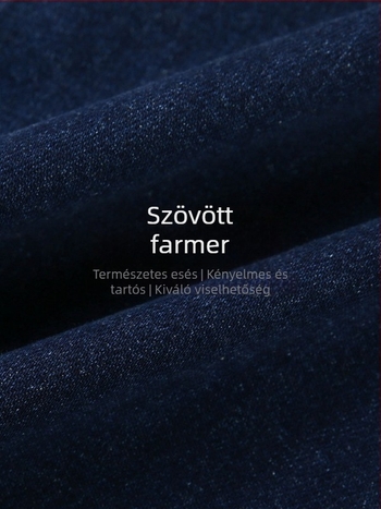 Női farmer A-vonalú szoknya (Márka: Slim Show; Szövetszövet fő összetétel: 70-80% pamut; Szoknya típusa: A-vonal; Hossz: középső; Elasztikusság: mikroelasztikus)