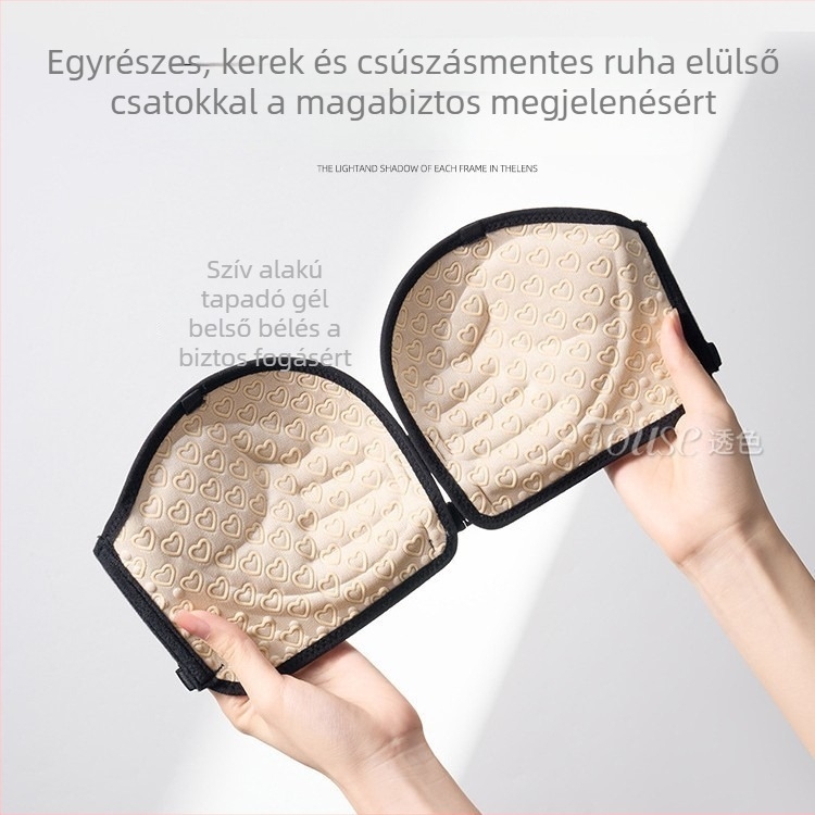 Elöl záródó, pánt nélküli, anti-slip melltartó kis mellemhez, láthatatlan bandeau szép hátsó dizájnnal