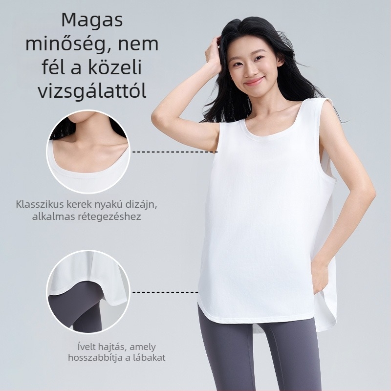 Mellény és A-vonalú szoknya szett, pamut-spandex keverék, 95%+ pamut, magas elasztikusság, tavasz 2025