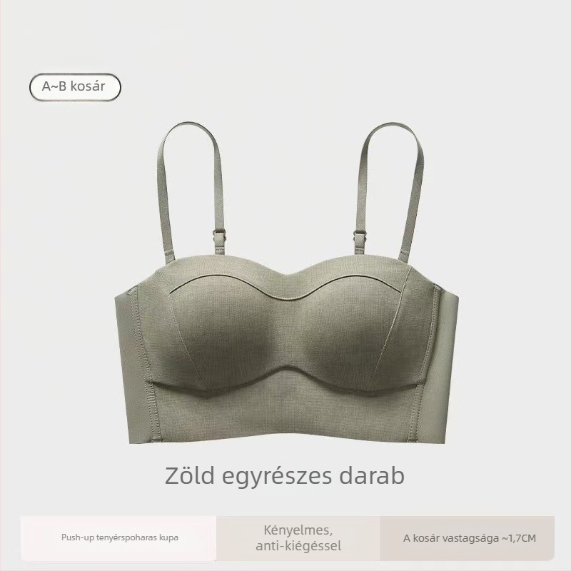 Varrat nélküli melltartó nőknek, oldalirányú formázás, 3/4 kosár, nylon anyag