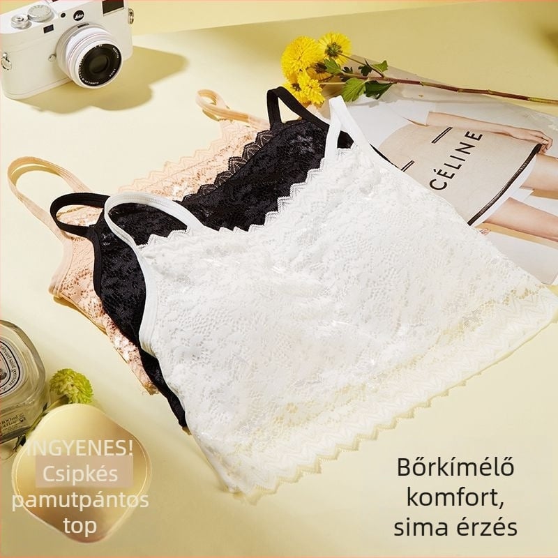 Vékony csipkés csőtop melltartó nylonból; anyag: csipke és nylon; kupa típus: vékony formájú kupa; teljes kupa; hossz: mellkasig; légáteresztő, szép hátsó; expozíció elleni védelem; szezon: 2024 téli