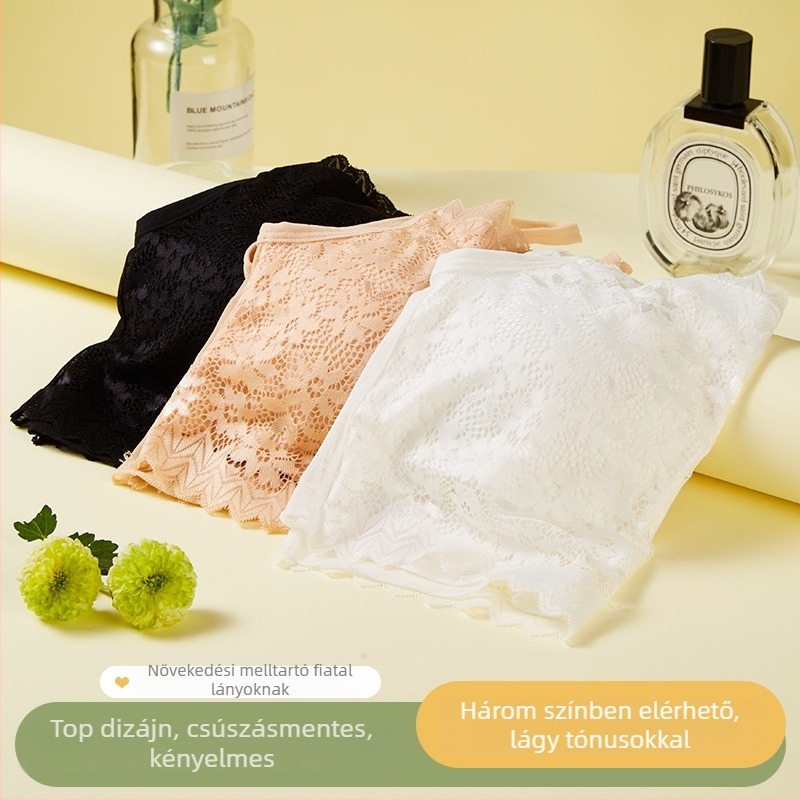 Vékony csipkés csőtop melltartó nylonból; anyag: csipke és nylon; kupa típus: vékony formájú kupa; teljes kupa; hossz: mellkasig; légáteresztő, szép hátsó; expozíció elleni védelem; szezon: 2024 téli