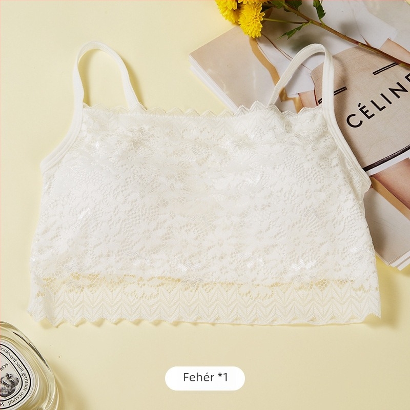 Vékony csipkés csőtop melltartó nylonból; anyag: csipke és nylon; kupa típus: vékony formájú kupa; teljes kupa; hossz: mellkasig; légáteresztő, szép hátsó; expozíció elleni védelem; szezon: 2024 téli
