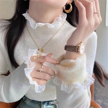 Félmagas galléros kötött pulóver, egyszínű, 70-80% poliészter, <30% spandex