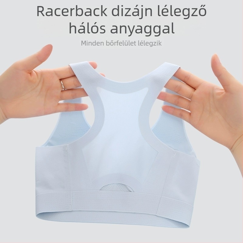 Lányoknak készült testtartás-korrigáló, varrás nélküli, lélegző nejlonból készült sportos mellény