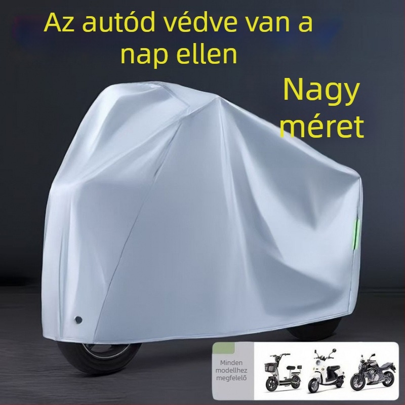 Elektromos járműre vonatkozó védőhuzat – napvédelmi, esővédelmi, fagy- és hóállóság, porállóság – egyszerű stílus