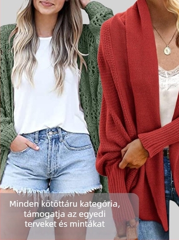 Női kötött pulóverek és kardigánok őszre és télre