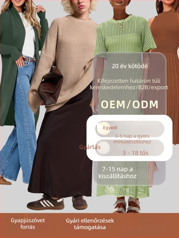 Női kötött pulóverek és kardigánok őszre és télre