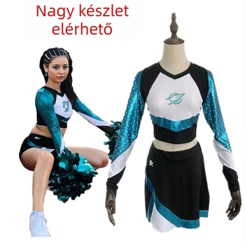 Eufória által inspirált Maddy-stílusú majorette egyenruha, hosszú ujjú, pamut-spandex keverék
