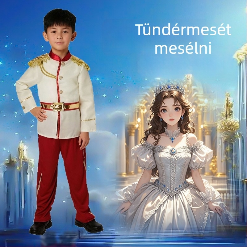 Gyermekeknek szóló Halloween-színpadi jelmez: mesés herceg, fiúknak