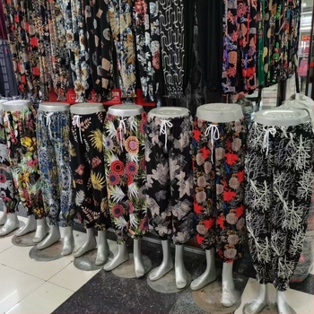 Női Ice Silk leggings — magas derék, rövid szár, pamut-poliészter keverék, mindennapi nadrág