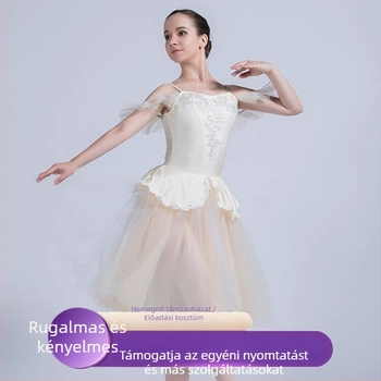 Balett-előadásra szánt női jelmez, hercegnő-stílusú puffos szoknyával, spandex anyagból; fő anyag: Spandex; a fő anyag tartalma kevesebb mint 30%; 2023 tavasz kollekció; 18–24 évesek.