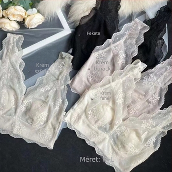 6235 Nyári könnyű csipkés melltartó gyorsan száradó anyaggal, szép hátsó rész, bőrbarát anyag, teljes kosár, nyúlfül dizájn