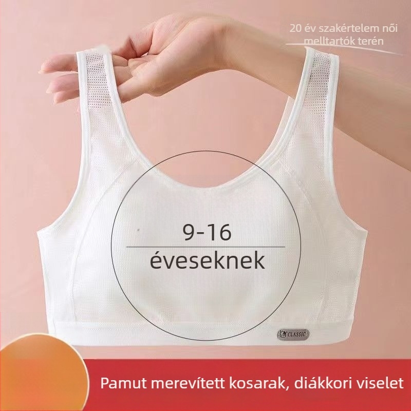 Nylon pánt nélküli tubus top melltartó lányoknak — lélegző alsónemű tiniknek (13–18 év)