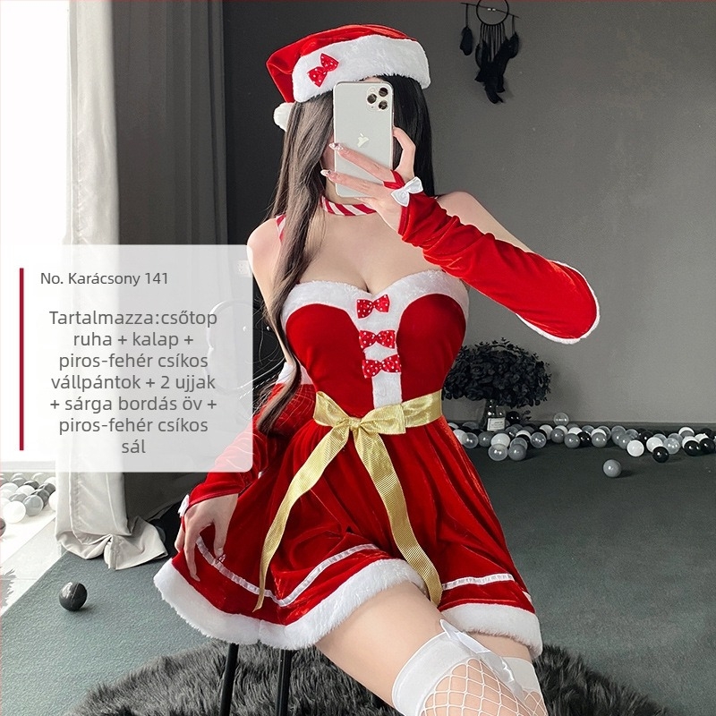 Idou Story Karácsonyi cosplay női jelmez, színpadi ruházat poliészterből, 80–90% poliészter tartalom, 2023 ősz