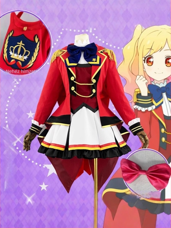 Hongye Meng S4 piros iskolai egyenruha cosplay teljes készlet nőknek