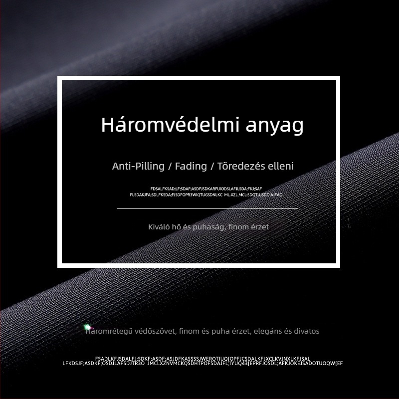 Férfi kapucnis mellény fleece béléssel, corduroy anyagból, több zsebbel, cipzáras záródással