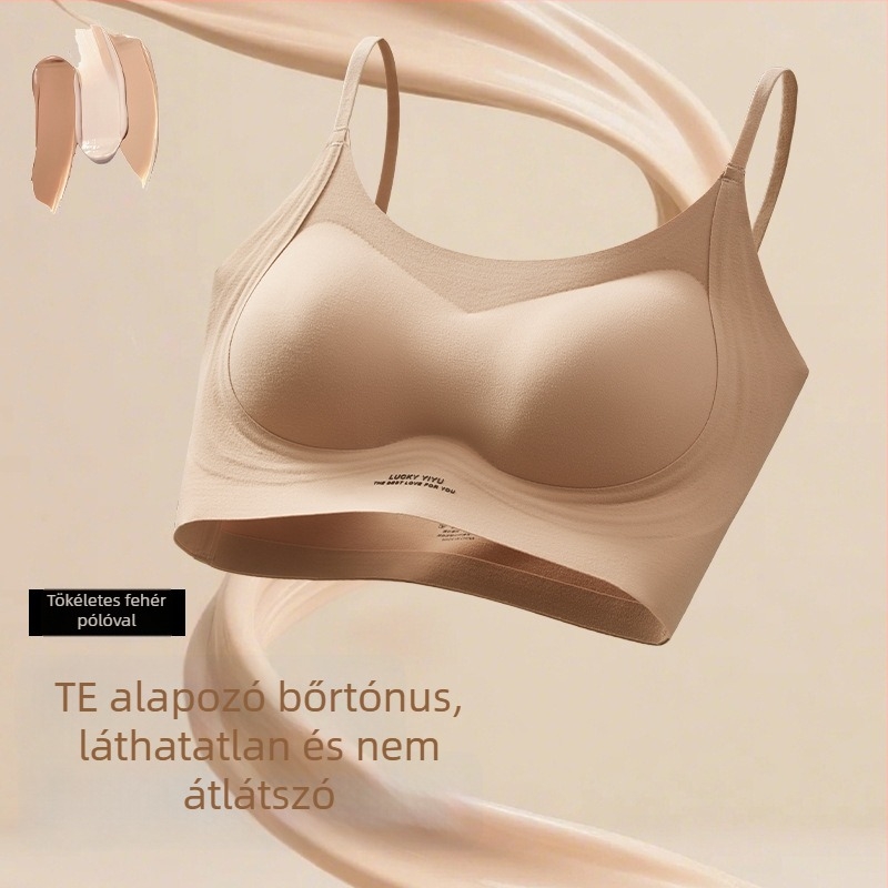 Wrap melltartó/bandeau, 3/4 kosár formázott (felső vékony, alsó vastag), Nylon/Poliamid 88%, lélegző, emelés, oldalsó támasz
