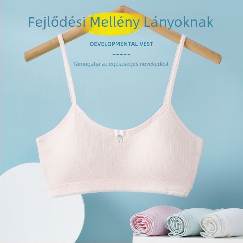 Váll nélküli melltartó serdülőknek – nylon 90–95%, varrás nélküli, teljes kosár vékony formázott kosárral