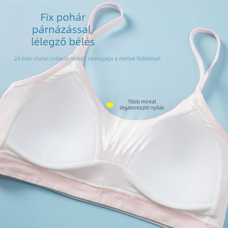 Váll nélküli melltartó serdülőknek – nylon 90–95%, varrás nélküli, teljes kosár vékony formázott kosárral