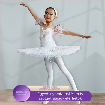 Balett ruha gyerekeknek, lányoknak – 95% spandex, lágy érintésű anyag, 3–8 éveseknek, balethez