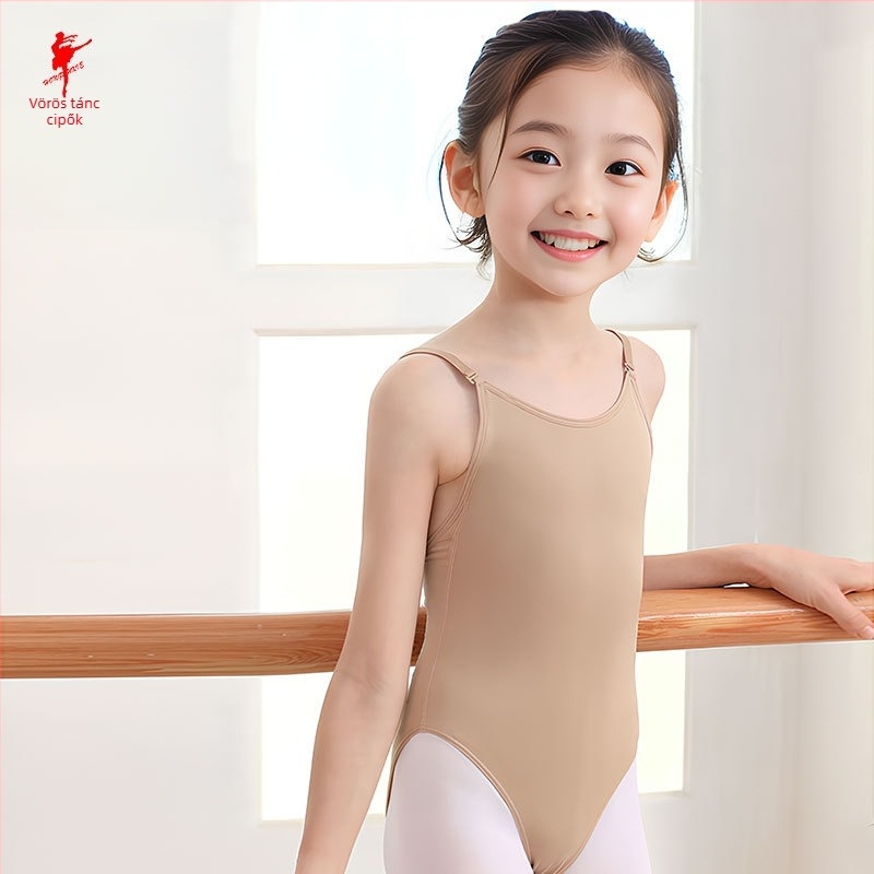 Gyerek balett camisole leotár, nylon-spandex 85/15, bélés nylon 85/15, balettre és táncra, lányoknak