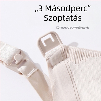 Szoptatós melltartó vékony formázott kosarakkal, nylon anyagból, acélgyűrű nélkül, minden szakaszhoz