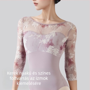 Férfi nylon hosszú ujjú táncoverál, 80% nylon, táncruha
