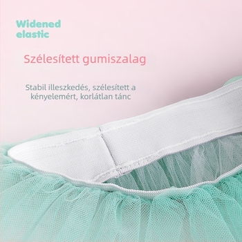 Gyerekeknek szóló balett tutu ruha, rövid tüll szoknya táncra
