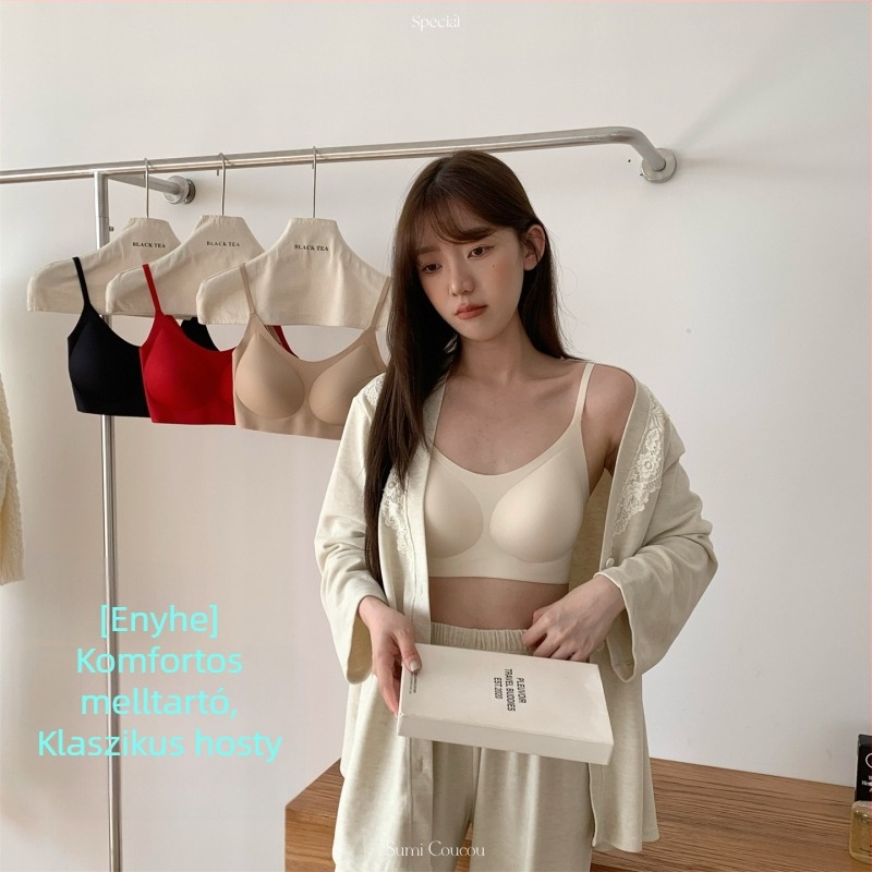 Melltartó camisz-stílusban, modal anyag, bélés mulberry selyem, kosár 3/4, vékony formázott kosár, láthatatlan dizájn