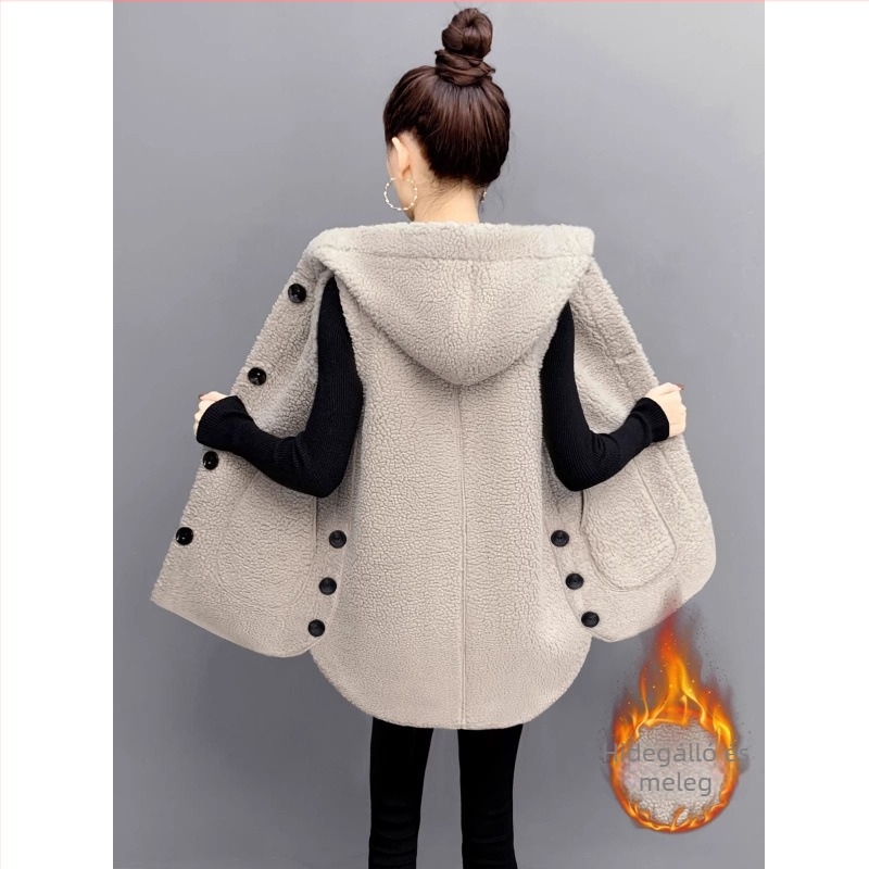 Plusz méretű buborékos bársony mellény kapucnival — egyszínű, akril szál, kapucnis, egy sor gombos zárás, fő anyag 95%+