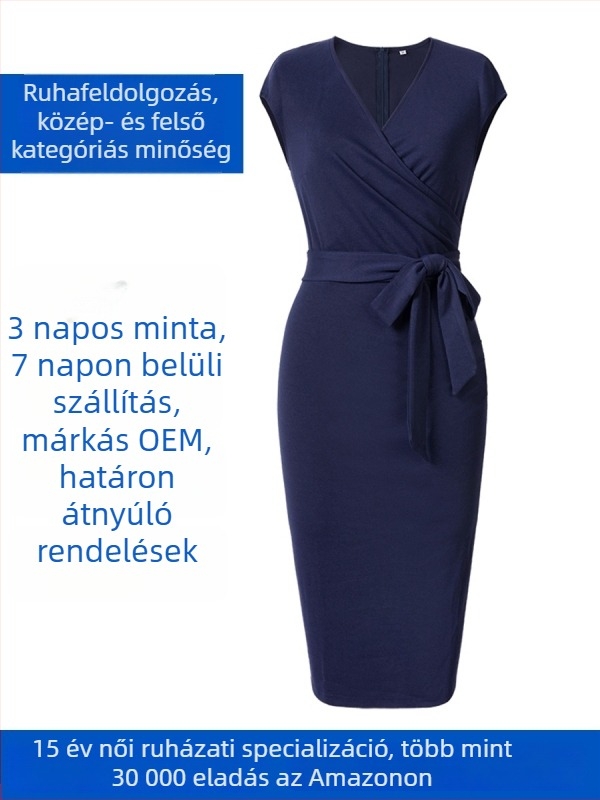 Női kötött egyrészes ruha | OEM gyártás minták/rajzok alapján testreszabás | 3 napos próba-minta ciklus | Napi kapacitás 1000 db | Pliszé dizájn