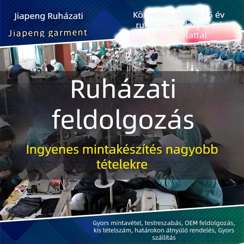 Egyedi ruházatgyártás — OEM és gyártás rajzok szerint, kötött T-pólók rövid ujjú, pamut és keverékek