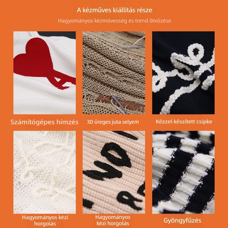 Kötött pulóver – egyedi kis sorozatban, rajzok és minták alapján (OEM gyártás; mintatervezés; kis sorozatú testreszabás rajzok/minták alapján; kapacitás 1000 darab)