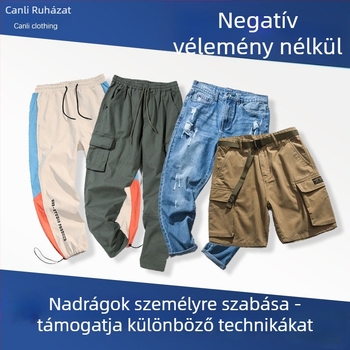 Logóval ellátott munkaruha pulóver és kötött póló – OEM feldolgozás rajzok alapján, 3 napos próbaidő; kapacitás 3000 db/nap; anyagok: pamut, gyapjú, poliészter, denim