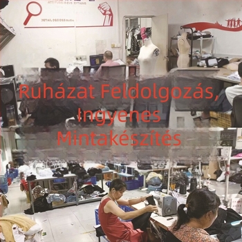 Női hosszú ujjú póló egyedi gyártása, kis tételes megrendelés, denim dzseki feldolgozás