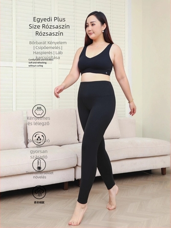 Plusz méretű Barbie-stílusú térdvédős leggings, hőérzékeny színváltóval, csúszásmentes, 2025-ös új modell nőknek