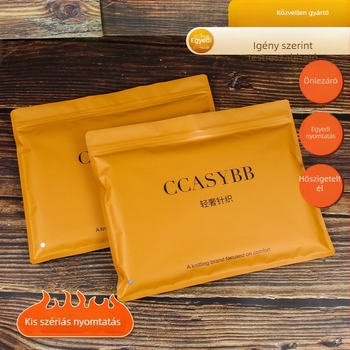 Ruházati csomagoló zacskók — kis tételszámú, személyre szabott • anyag: új anyag • kód: Zg 241009 • használat: ruházati csomagolás, tárolás • napi kapacitás: 10 000 000 db • eltérés: ±2 cm