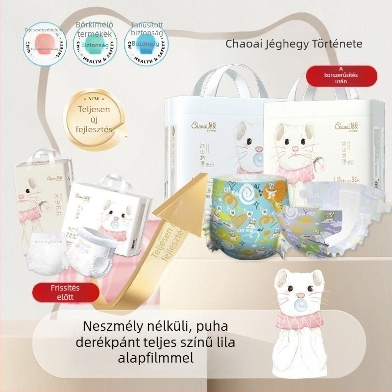 Pull-Up Pants pelenka – Adore márka, alapcsomagolás, 3 éves szavatosság, 0–18 hónapos korosztály számára