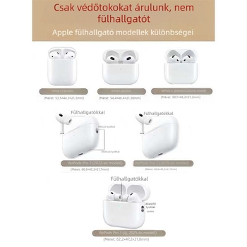 Beechburg hal motívumos AirPods tok, kompatibilis az AirPods 3/4 generációval, ütésálló védelem