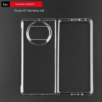 Huawei Mate X7 tok - ultra vékony átlátszó TPU kemény tok, ütésálló kialakítás, összecsukható kijelzőhöz