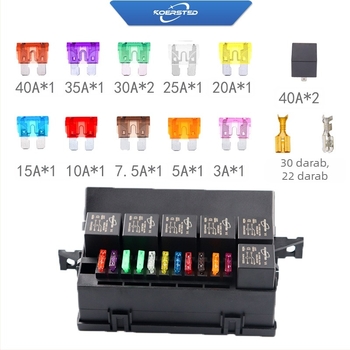 Koersted 11‑utas biztosítómodul 6 relével a motortérhez