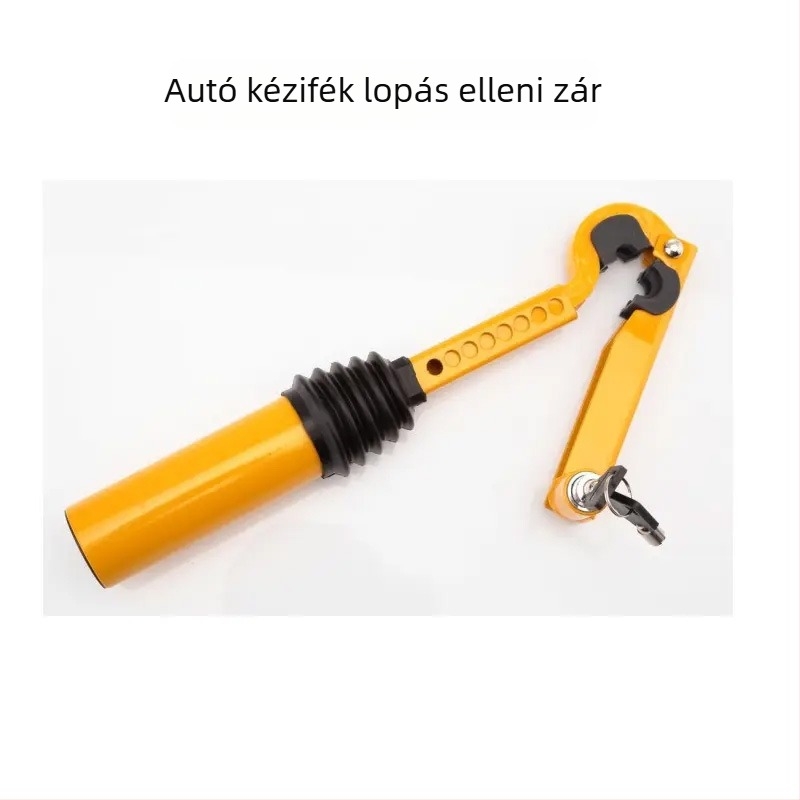 Autóvédelmi zár, acél test, réz cilinder, modell YL06, univerzális kompatibilitás